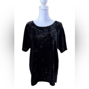 Lucky Brand Black Velvet Top